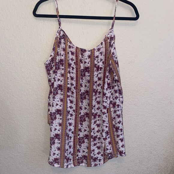 Pink Rose Floral Hippie Jojo Open Shoulder Blouse 3/4 Balloon Sleeve L Women - Picture 7 of 9